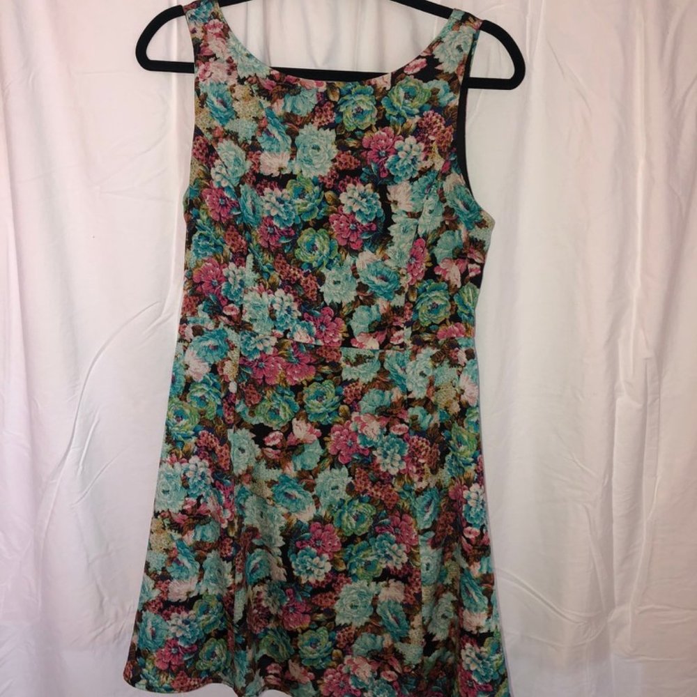 Skater girl floral dress